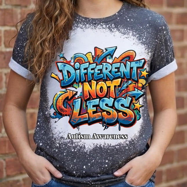 Autism Acceptance Shirt | Different Not Less T-Shirt | Neurodiversity Inclusion Tee | Autism Mom Advocate Shirt | Inclusive Apparel