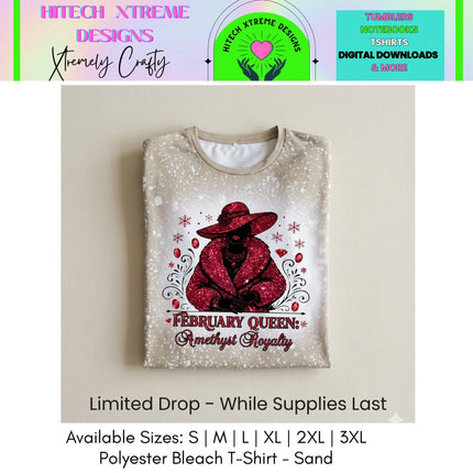February Queen Shirt | Birthday Month T-Shirt | Royal Birthday Tee | Glam Graphic Shirt | Birthday Gift for Her