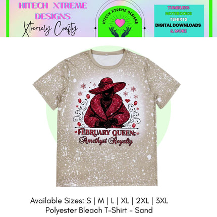 February Queen Shirt | Birthday Month T-Shirt | Royal Birthday Tee | Glam Graphic Shirt | Birthday Gift for Her