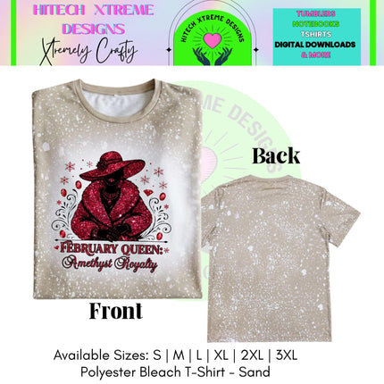 February Queen Shirt | Birthday Month T-Shirt | Royal Birthday Tee | Glam Graphic Shirt | Birthday Gift for Her