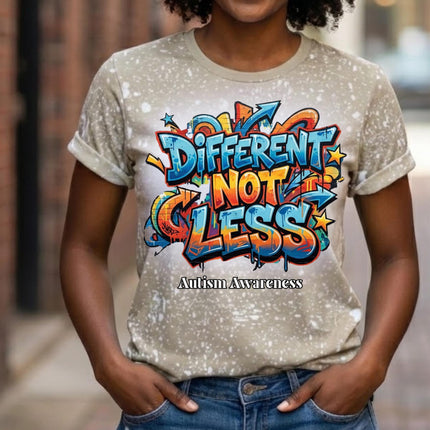 Autism Acceptance Shirt | Different Not Less T-Shirt | Neurodiversity Inclusion Tee | Autism Mom Advocate Shirt | Inclusive Apparel