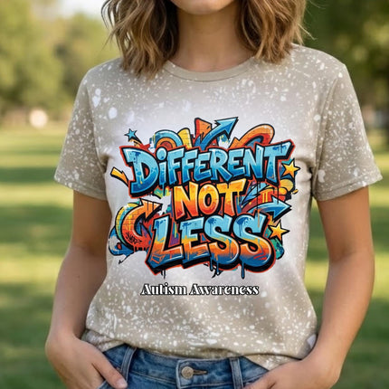 Autism Acceptance Shirt | Different Not Less T-Shirt | Neurodiversity Inclusion Tee | Autism Mom Advocate Shirt | Inclusive Apparel