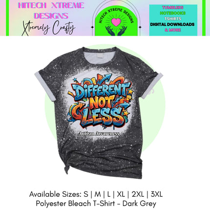 Autism Acceptance Shirt | Different Not Less T-Shirt | Neurodiversity Inclusion Tee | Autism Mom Advocate Shirt | Inclusive Apparel