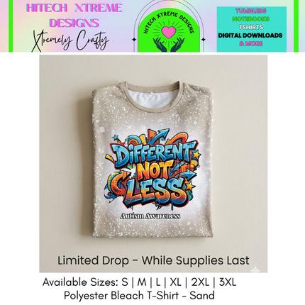 Autism Acceptance Shirt | Different Not Less T-Shirt | Neurodiversity Inclusion Tee | Autism Mom Advocate Shirt | Inclusive Apparel