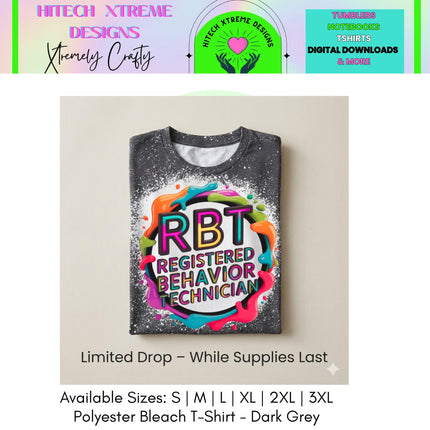 RBT Shirt Registered Behavior Technician Tee | ABA Therapist Shirt | Autism Support Gift | RBT Appreciation Shirt | Bleached Tee