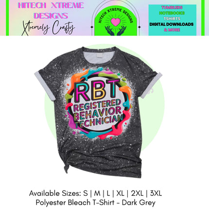RBT Shirt Registered Behavior Technician Tee | ABA Therapist Shirt | Autism Support Gift | RBT Appreciation Shirt | Bleached Tee