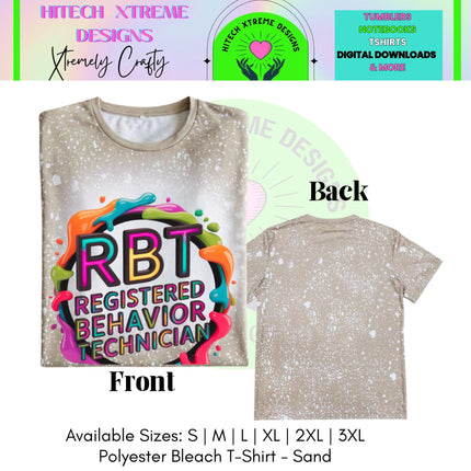 RBT Shirt Registered Behavior Technician Tee | ABA Therapist Shirt | Autism Support Gift | RBT Appreciation Shirt | Bleached Tee
