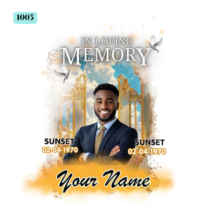 In Loving Memory Shirt Custom Memorial T-Shirt Personalized Photo Bleach Tee Remembrance Shirt Angel Wings Funeral Memorial Gift