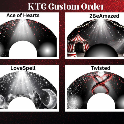KTC Cheer Team Custom Fan – Ace of Heart |2BeAmazed | Lovespell | Twisted
