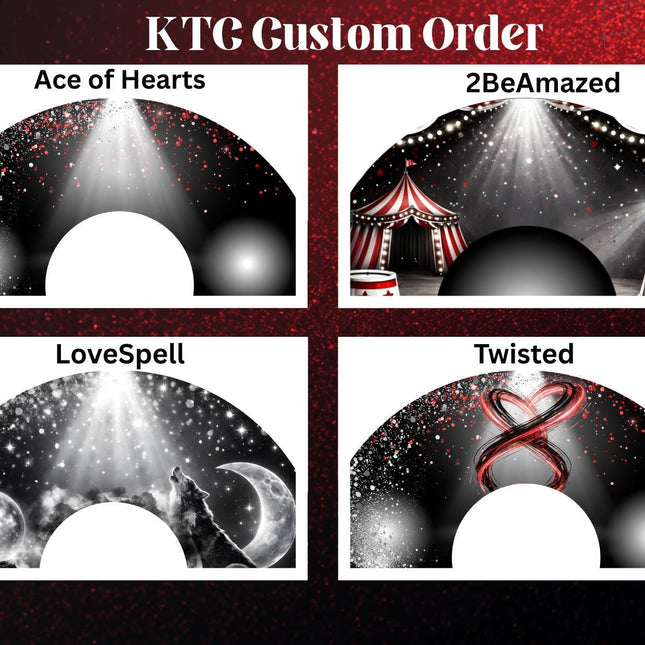 KTC Cheer Team Custom Fan – Ace of Heart |2BeAmazed | Lovespell | Twisted