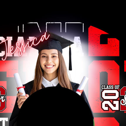 Graduation Photo Bundle | Personalized Graduation Gift | Custom Clack Fan Magnet Tumbler Set | Class of 2026 Senior Gift | Graduation Party