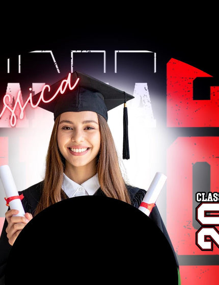 Graduation Photo Bundle | Personalized Graduation Gift | Custom Clack Fan Magnet Tumbler Set | Class of 2026 Senior Gift | Graduation Party