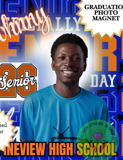 Graduation Photo Bundle | Personalized Graduation Gift | Custom Clack Fan Magnet Tumbler Set | Class of 2026 Senior Gift | Graduation Party