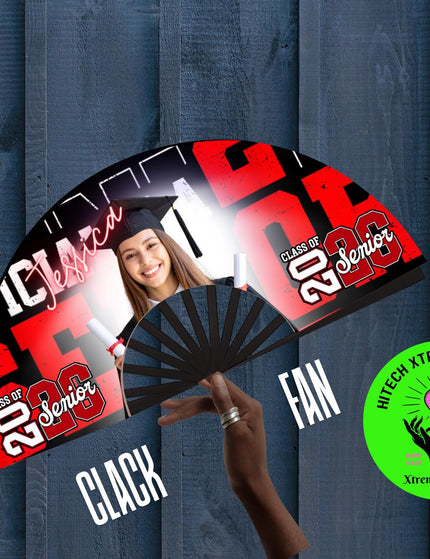 Graduation Photo Bundle | Personalized Graduation Gift | Custom Clack Fan Magnet Tumbler Set | Class of 2026 Senior Gift | Graduation Party