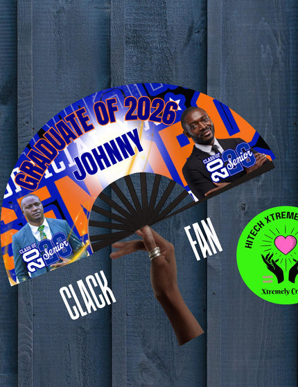 Graduation Photo Bundle | Personalized Graduation Gift | Custom Clack Fan Magnet Tumbler Set | Class of 2026 Senior Gift | Graduation Party