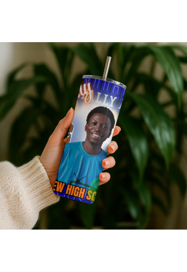 Graduation Photo Bundle | Personalized Graduation Gift | Custom Clack Fan Magnet Tumbler Set | Class of 2026 Senior Gift | Graduation Party