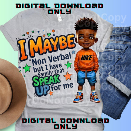Autism Awareness Boy PNG: Neurodiversity Design (Digital Download)