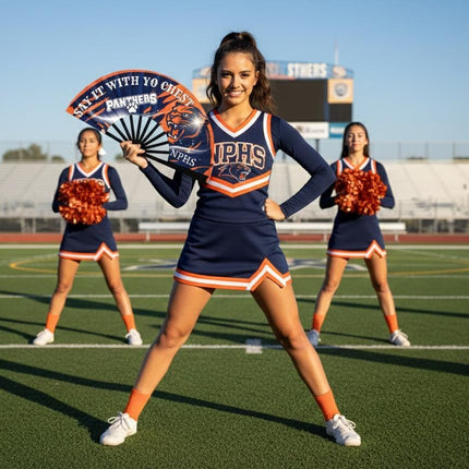 Custom Cheer Team Fans, Bulk Cheer Fans, Personalized Team Clack Fans, Cheerleading Team Spirit Fan, Gym Order Only