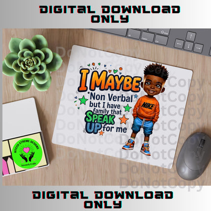 Autism Awareness Boy PNG: Neurodiversity Design (Digital Download)