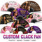 Bulk Personalized Custom Clack Fans