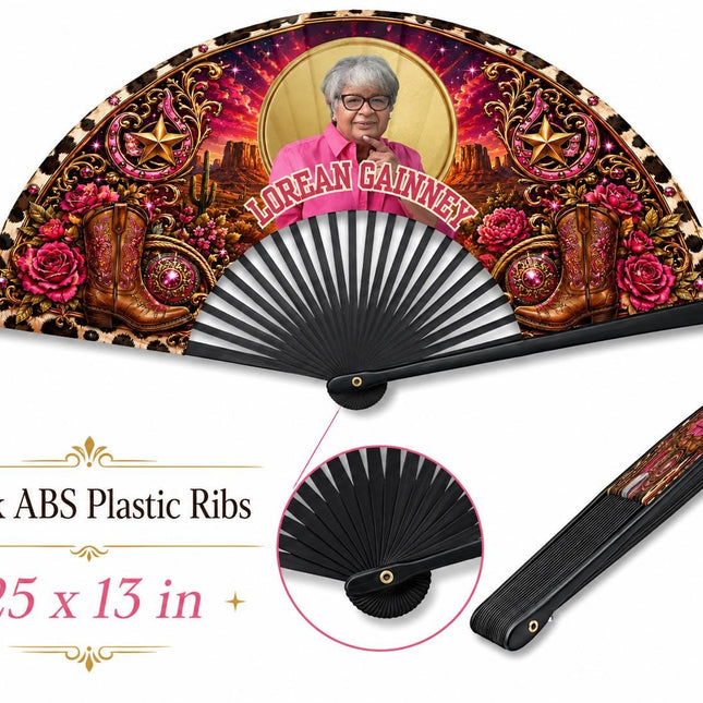Custom Western Photo Clack Fan
