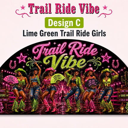Trail Ride Vibe Clack Fan Collection | Cowgirl Western Fan | Choose A B C or D | Line Dance Party Fan | Trail Ride Fan