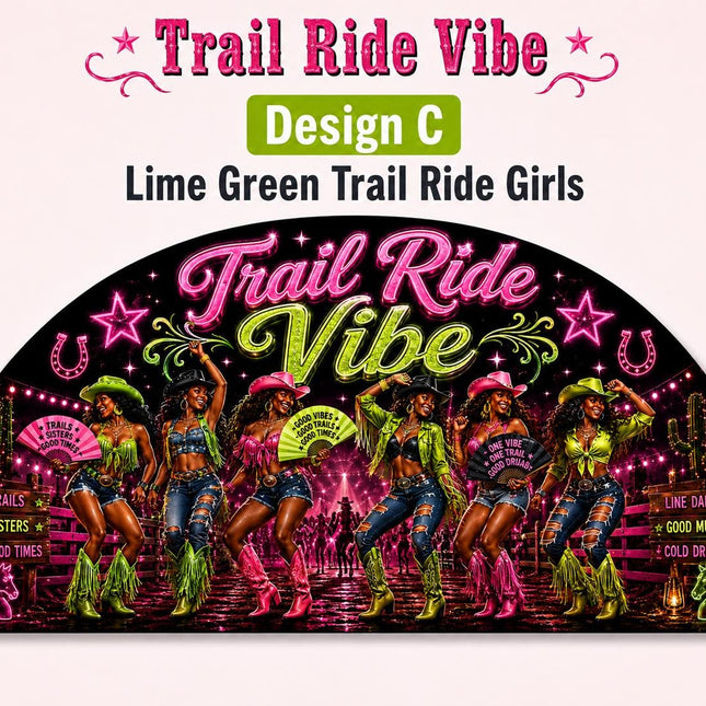 Trail Ride Vibe Clack Fan Collection | Cowgirl Western Fan | Choose A B C or D | Line Dance Party Fan | Trail Ride Fan