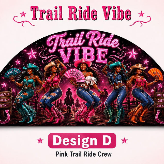 Trail Ride Vibe Clack Fan Collection | Cowgirl Western Fan | Choose A B C or D | Line Dance Party Fan | Trail Ride Fan