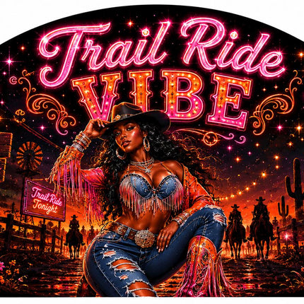 Trail Ride Vibe Clack Fan Collection | Cowgirl Western Fan | Choose A B C or D | Line Dance Party Fan | Trail Ride Fan