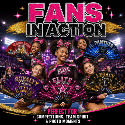 Custom Cheer Team Clack Fans
