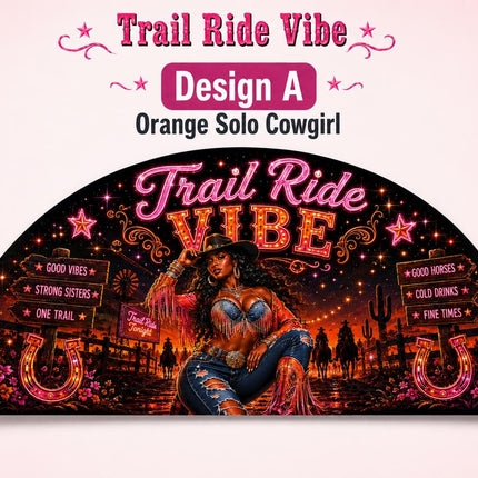 Trail Ride Vibe Clack Fan Collection | Cowgirl Western Fan | Choose A B C or D | Line Dance Party Fan | Trail Ride Fan