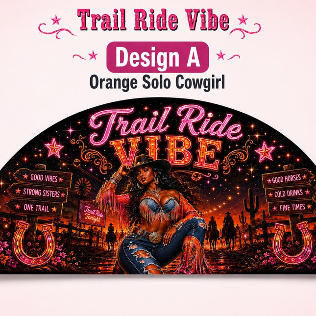 Trail Ride Vibe Clack Fan Collection | Cowgirl Western Fan | Choose A B C or D | Line Dance Party Fan | Trail Ride Fan