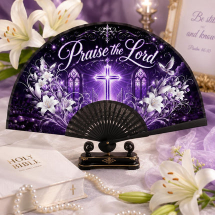 Praise The Lord Clack Fan, Faith Inspired Church Fan, Gospel Worship Fan, Christian Hand Fan, Women’s Day Fan, Religious Gift