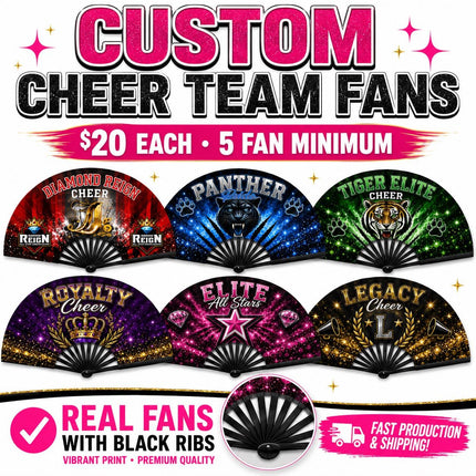 Custom Cheer Team Clack Fans