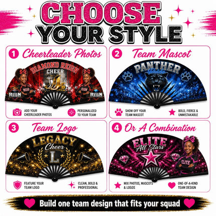 Custom Cheer Team Clack Fans