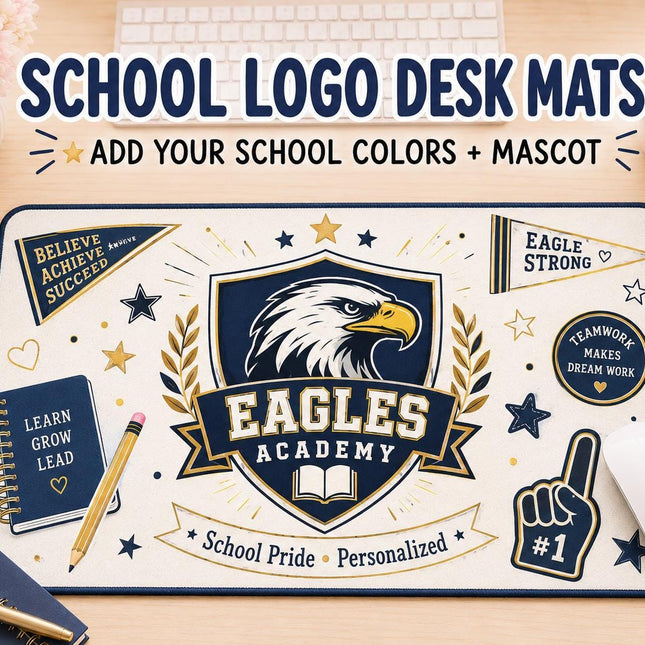 Custom 14x24 Personalized Desk Mat