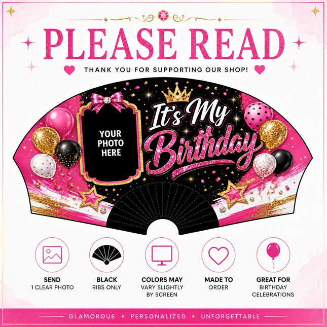 Custom Birthday Clack Fan
