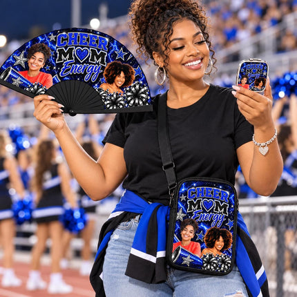 Clack Fan, Crossbody Bag & Compact Mirror Gift Set