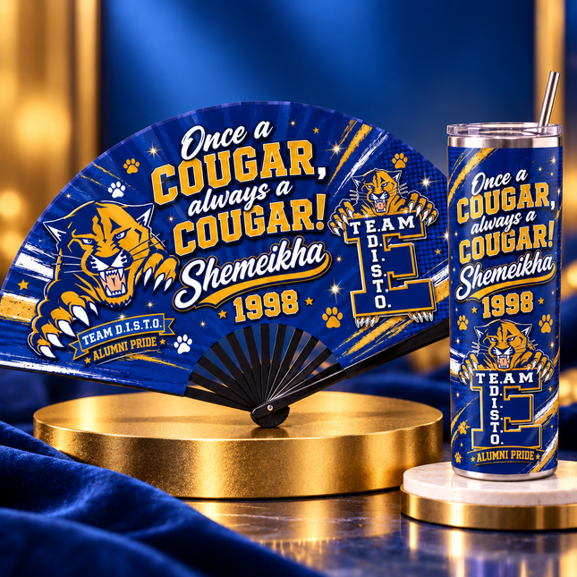 Custom Photo Clack Fan & 20oz Tumbler Set