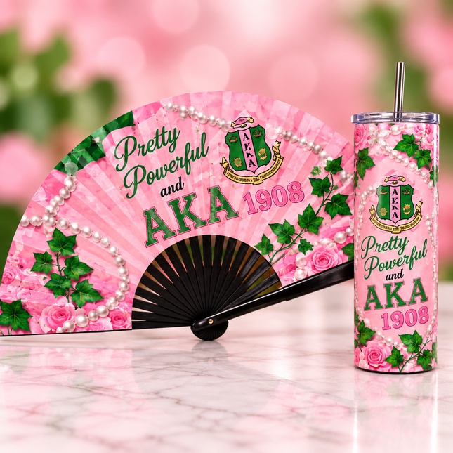 Custom Photo Clack Fan & 20oz Tumbler Set