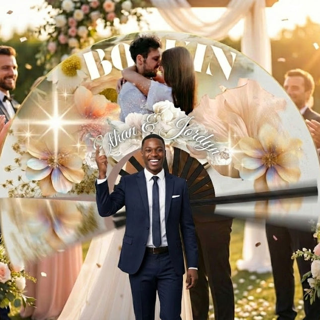 Custom Printed Hand Fan Bulk 25″×13″ — Personalized for Weddings, Events, Gifts, Clack fan